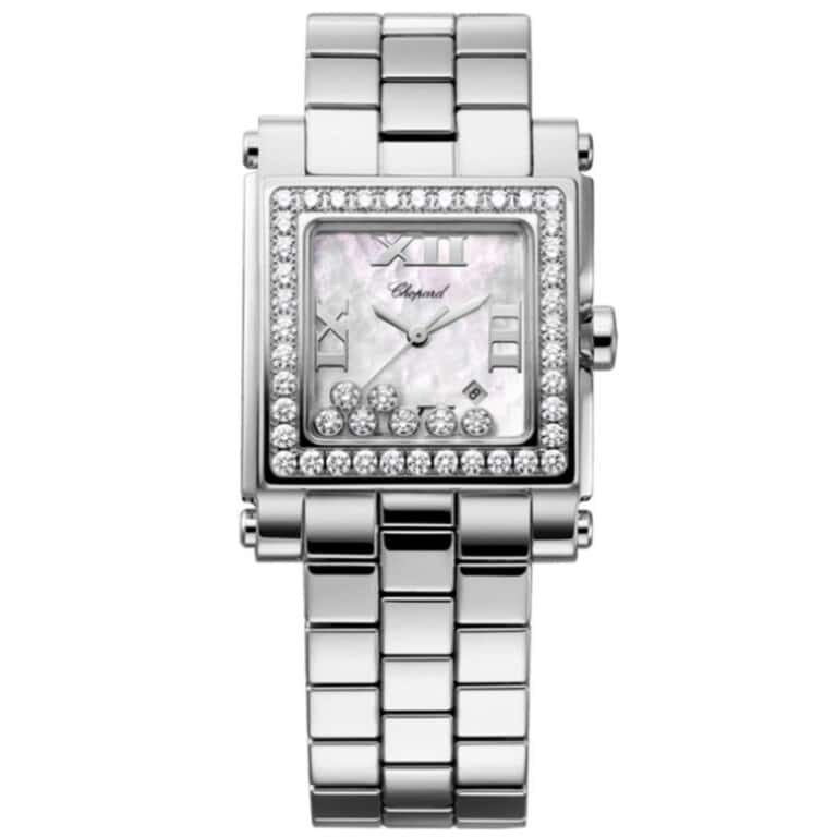 Chopard Happy Sport Square 278505/2001 Stainless Steel Watch MOP Dial 2024
