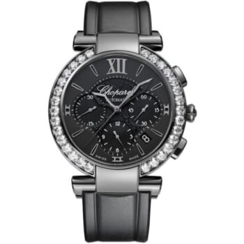 Chopard Imperiale Chronograph Black Dial 388549/3008 Stainless Steel With Black Rubber Watch 2024