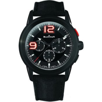 Blancpain L-Evolution "Super Trofeo" Chronograph 560ST-11D30-52B Black Stainless Steel With Black Alcantara Watch Black Dial