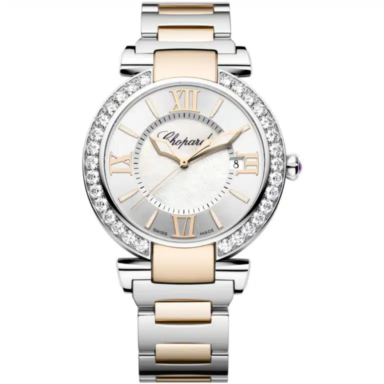 Chopard Imperiale 388531-6004 Stainless Steel & Rose Gold Watch Silver Dial