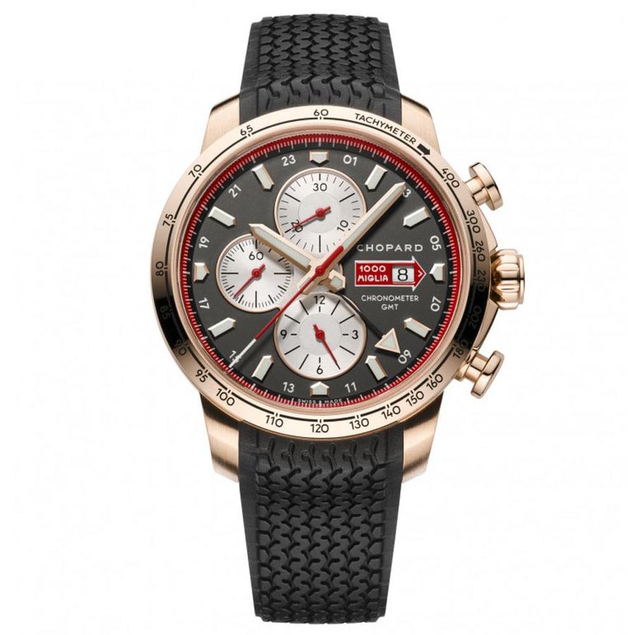 Chopard Mille Miglia 44mm 161292-5001 18kt Rose Gold with Black Rubber Watch 2024