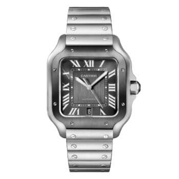 Cartier De Large Santos WSSA0037 Stainless Steel Watch Grey Dial