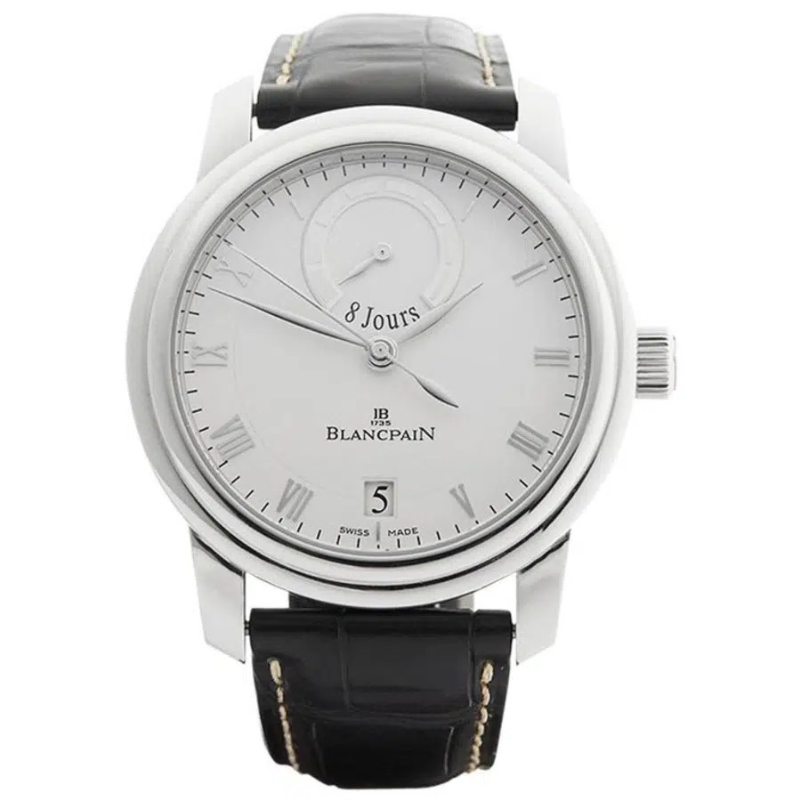 Blancpain Le Brassus 8 Jours Limited Edition 4213-3442-55B Platinum with Black Leather Watch