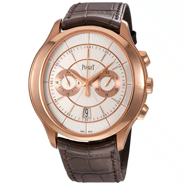 Piaget Gouverneur G0A37112 Rose Gold with Brown Leather Strap