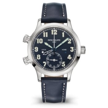 Patek Philippe Complications 7234G-001 white gold watch, blue dial