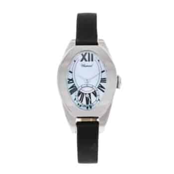 Chopard Classic 127482-1001 Quartz 18kt White Gold with Black Crocodile Leather Ladies Watch White Dial 2024