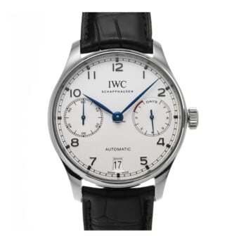 IWC Portuguese Automatic IW500705 Stainless Steel with Black Leather Watch