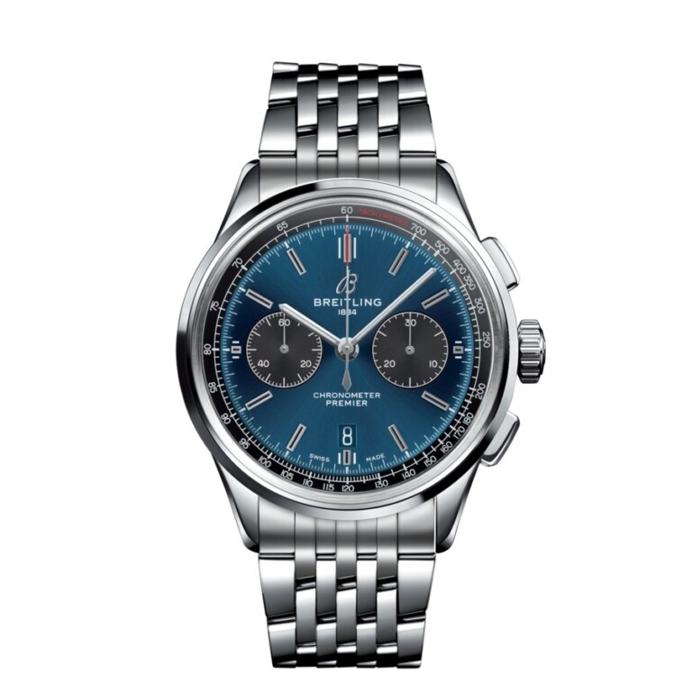 Breitling Premier Bentley AB0118A61C1A1 Stainless Steel Watch Blue Dial