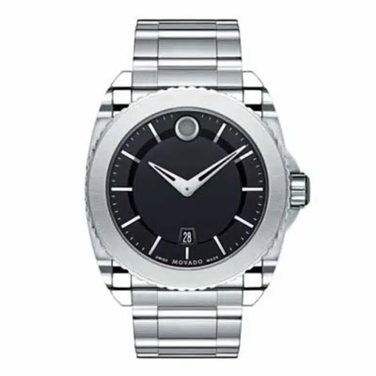 Movado Master Black 0606550 Stainless Steel Watch