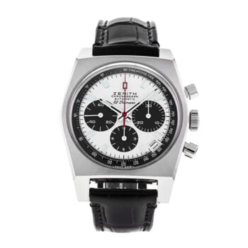 Zenith Chronomaster Revival El Primero 03.A384.400/21.C815 Stainless Steel with Black Leather