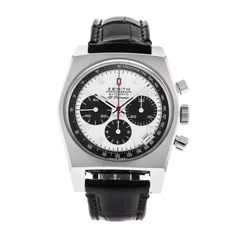 Zenith Chronomaster Revival El Primero 03.A384.400/21.C815 Stainless Steel with Black Leather