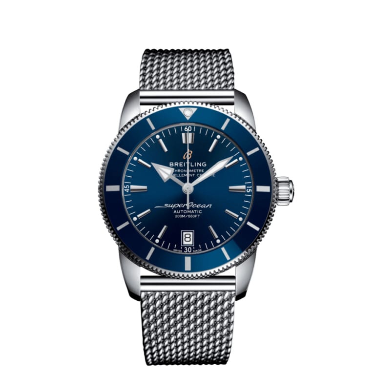 Breitling Superocean Héritage II 42 AB2010161C1A1 Stainless Steel Watch Blue Dial