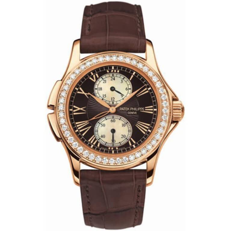 Patek Philippe Travel Time 4934R-001 rose gold watch, brown dial