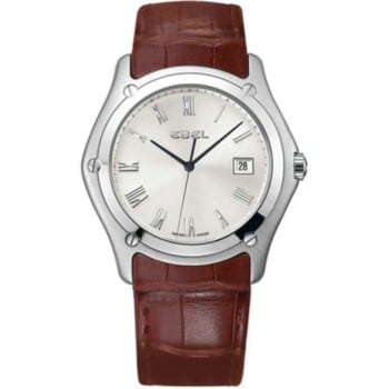 Ebel Classic 1215802 Stainless Steel With Brown Leather Watch