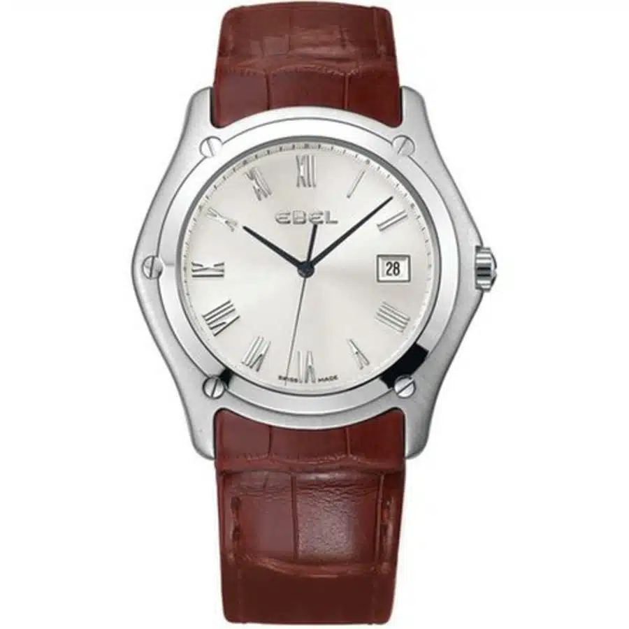 Ebel Classic 1215802 Stainless Steel With Brown Leather Watch