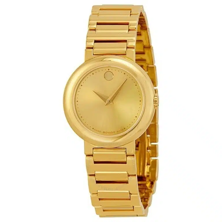 Movado Museum 606704 Gold-Tone Stainless Steel Watch