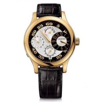 Chopard L.U.C Regulator 161874/0001 Yellow Gold With Black Leather Watch