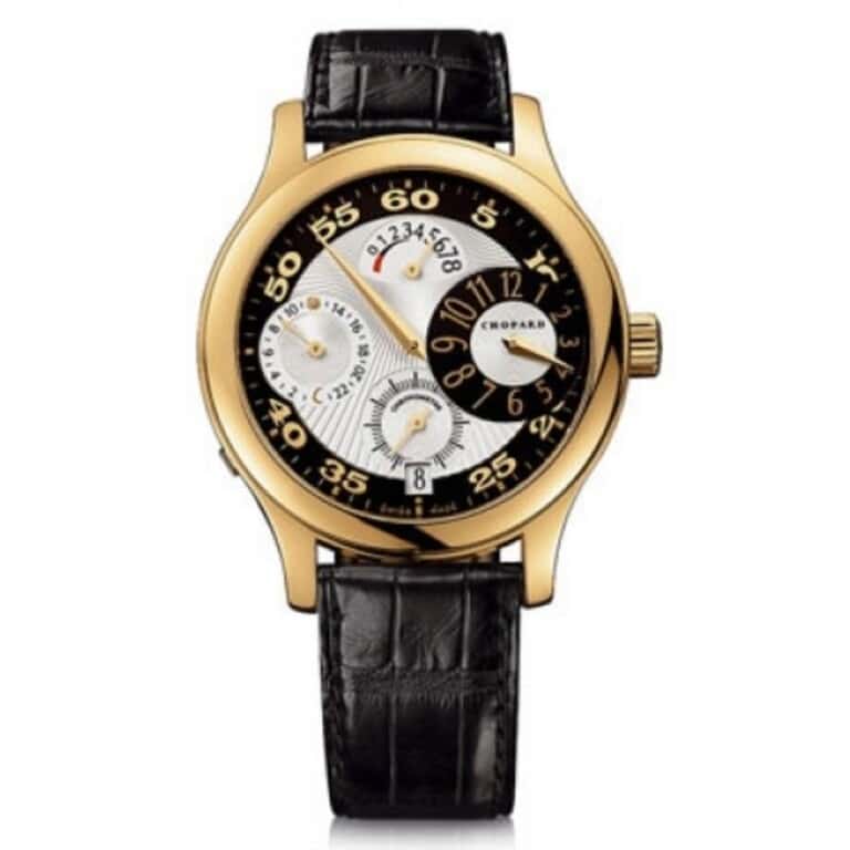 Chopard L.U.C Regulator 161874/0001 Yellow Gold With Black Leather Watch