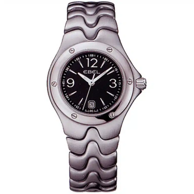 Ebel Sportwave Stainless Steel Black Dial Ladies Watch 9957K21/5611
