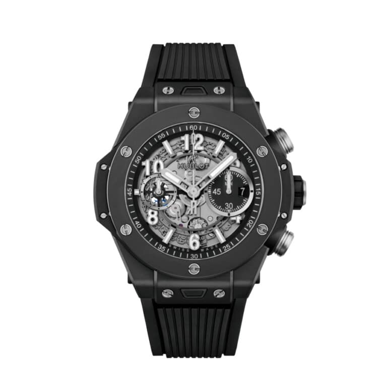 Hublot Big Bang 421.CI.1170.RX black ceramic watch, black rubber strap