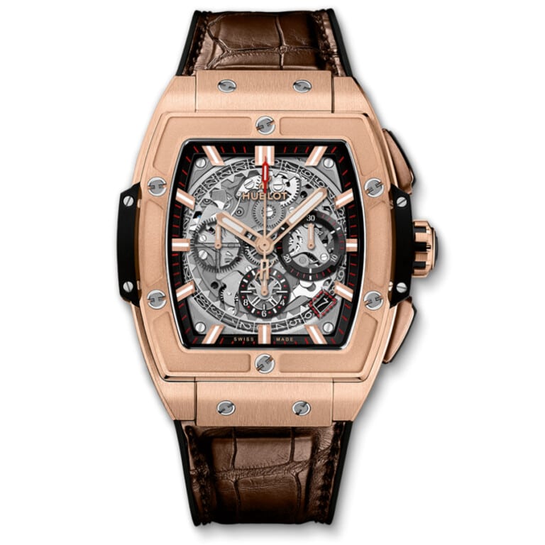 Hublot Spirit of Big Bang 641.OX.0183.LR 18k King Gold watch, brown strap