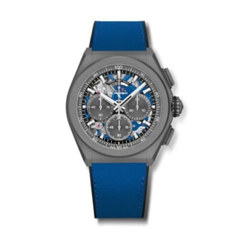 Zenith 97.9001.9004/81.R946 Defy El Primero Ultrablue Grey Titanium with Blue Rubber Band