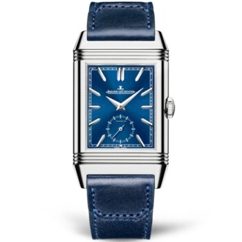 Jaeger-LeCoultre Reverso Duoface 3988482 Stainless Steel Blue Leather Watch 2024