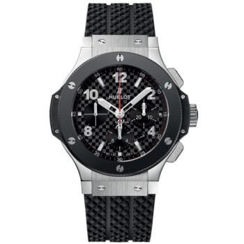 Hublot Big Bang Black Dial 341.SB.131.RX Stainless Steel with Black Rubber Watch