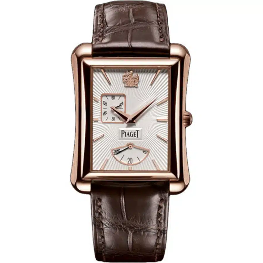 Piaget Emperador G0A33070 Rose Gold with Brown Alligator Leather Watch