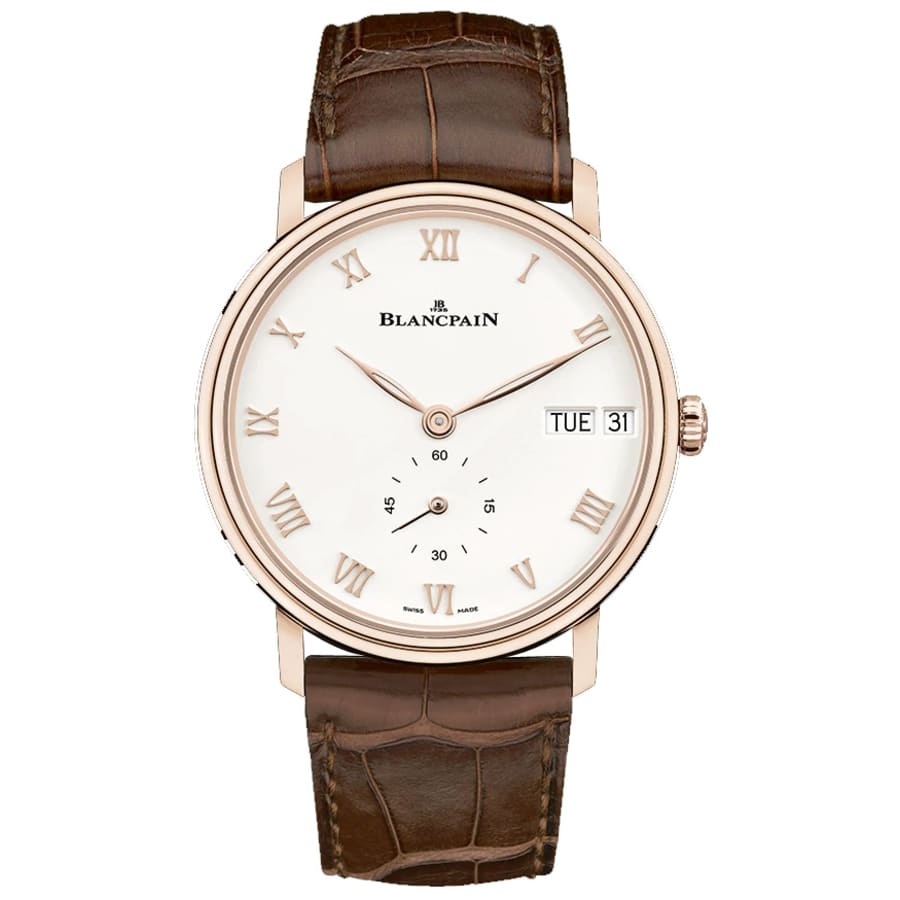 Blancpain Villeret 6652-3642-55B Rose Gold 40mm With Brown Alligator Leather Watch 2024