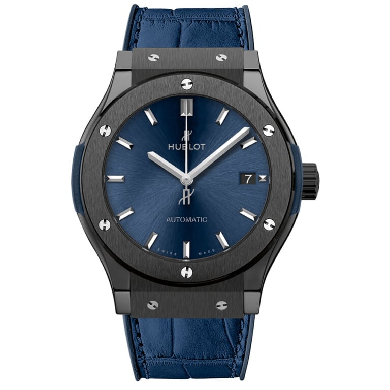 Hublot Classic Fusion Ceramic Blue Leather 511.CM.7170.LR Blue Dial Watch 2024