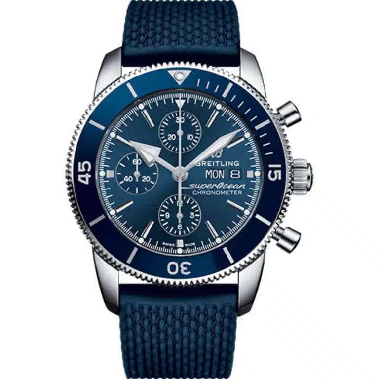 Breitling Superocean Héritage II A13313161C1S1 Stainless Steel With Blue Rubber Band