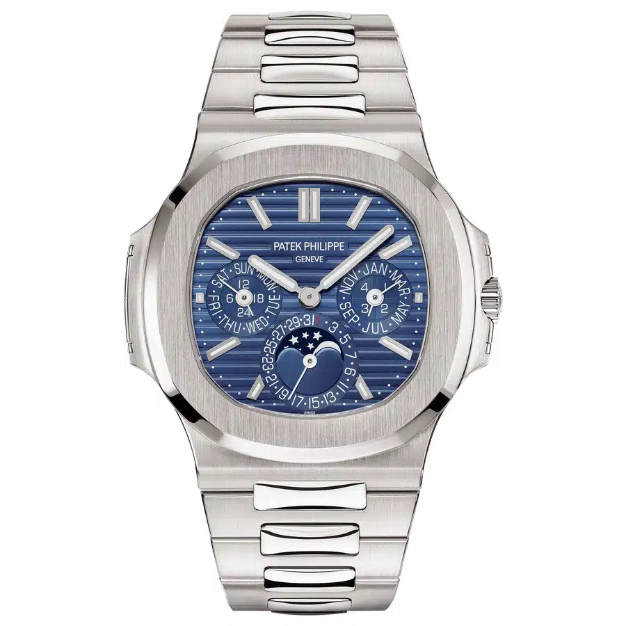 Patek Philippe Nautilus 5740/1G-001 White Gold Watch Blue Dial