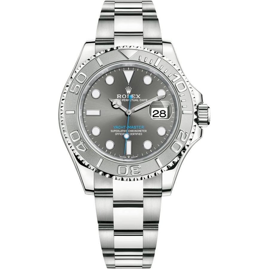 Rolex Yacht-Master 126622 Stainless Steel & Platinum Watch Rhodium Dial