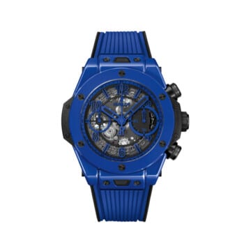 Hublot Big Bang Unico 441.ES.5119.RX blue ceramic watch, blue rubber strap
