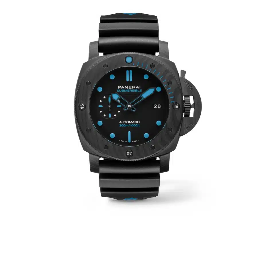 Panerai Luminor Submersible Black Carbon With Black Rubber Watch PAM01616 2024