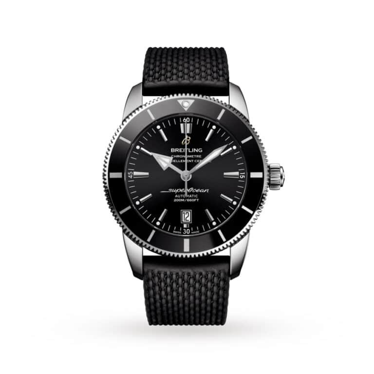 Breitling Superocean Héritage II AB2020121B1S1 Stainless Steel With Black Rubber Band Black Dial