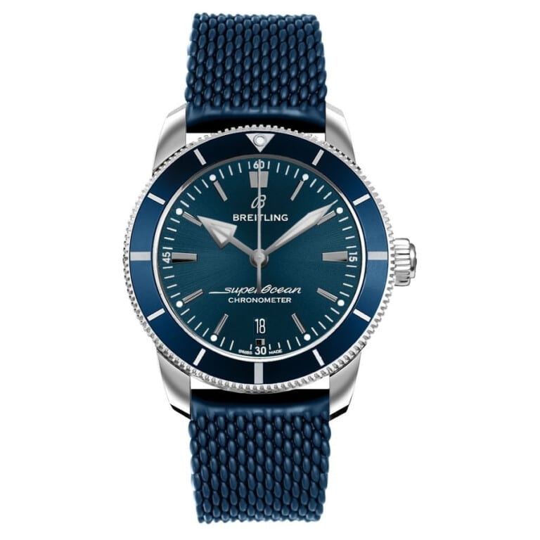 Breitling Superocean Héritage II B20 AB2030161C1S1 Stainless Steel with Blue Rubber Band