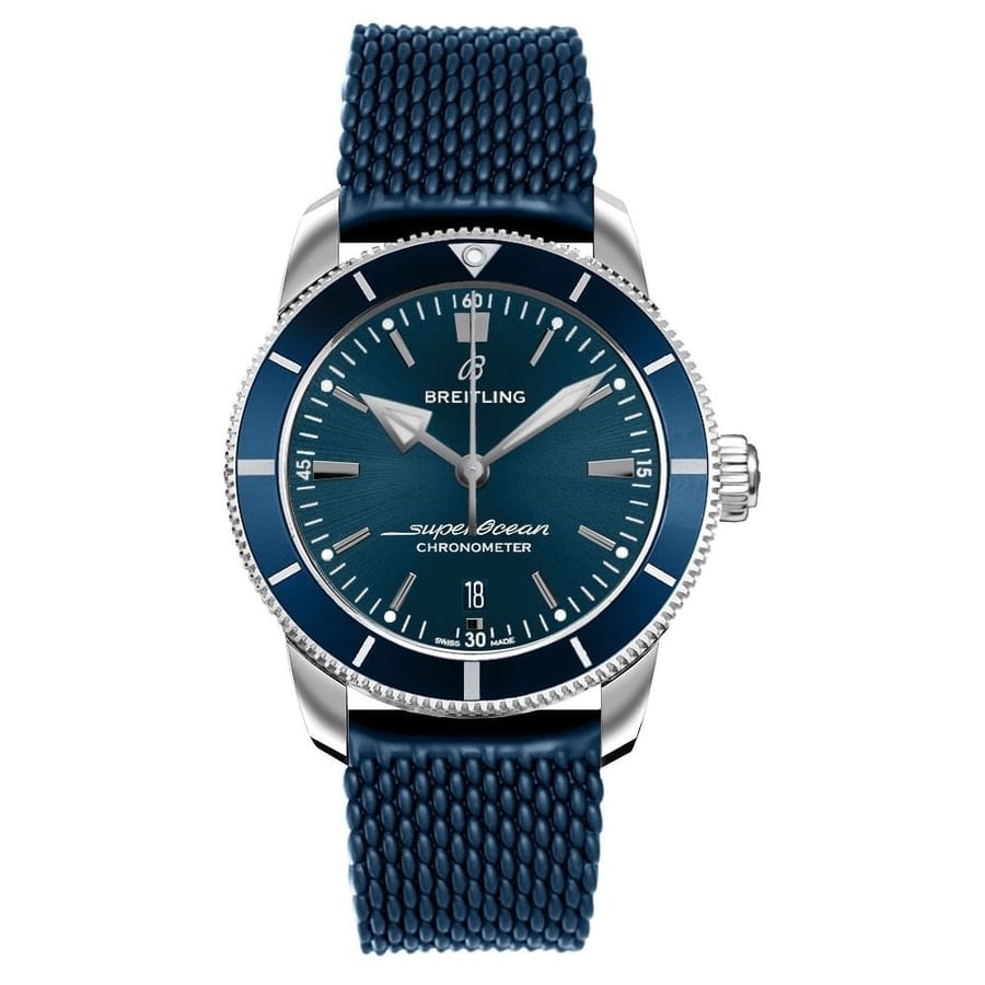 Breitling Superocean Héritage II B20 AB2030161C1S1 Stainless Steel with Blue Rubber Watch 2024