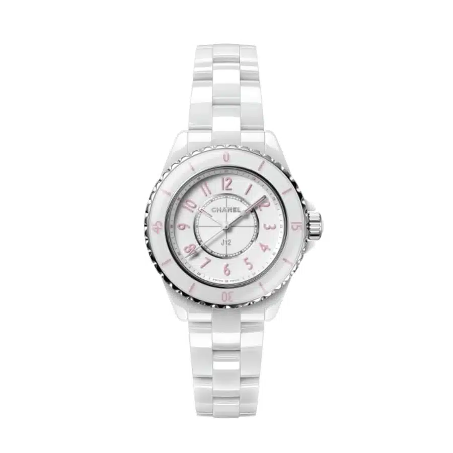 Chanel J12 Quartz H6755 Stainless Steel White Dial & White Ceramic Watch 2024