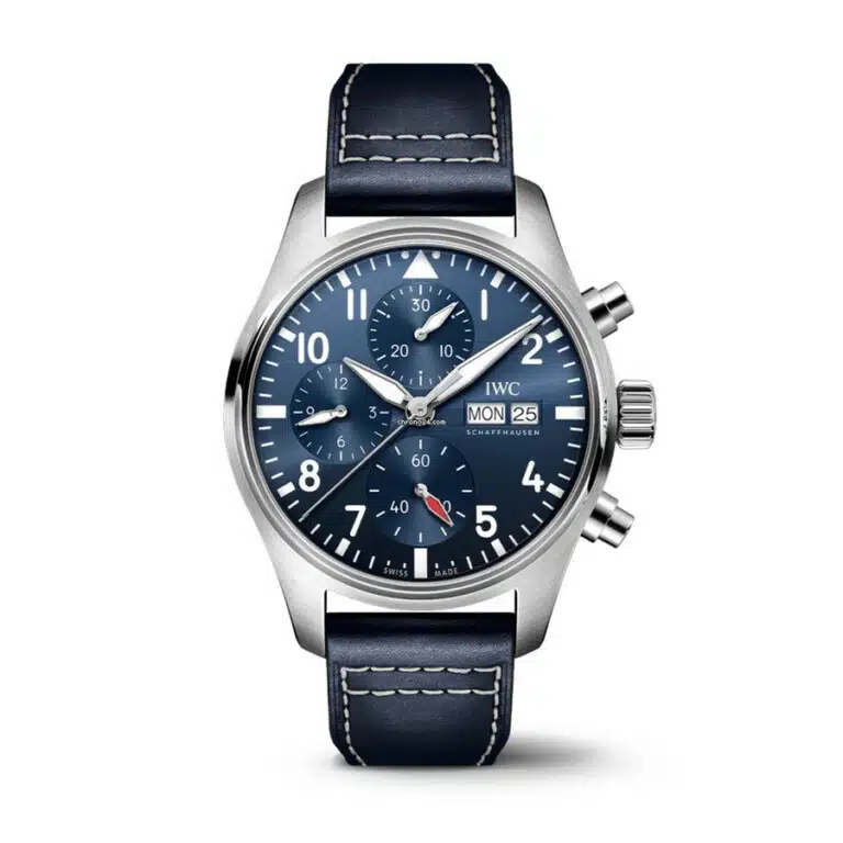 IWC Pilot’s Chronograph Stainless Steel Blue Leather Blue Dial IW388101 Watch