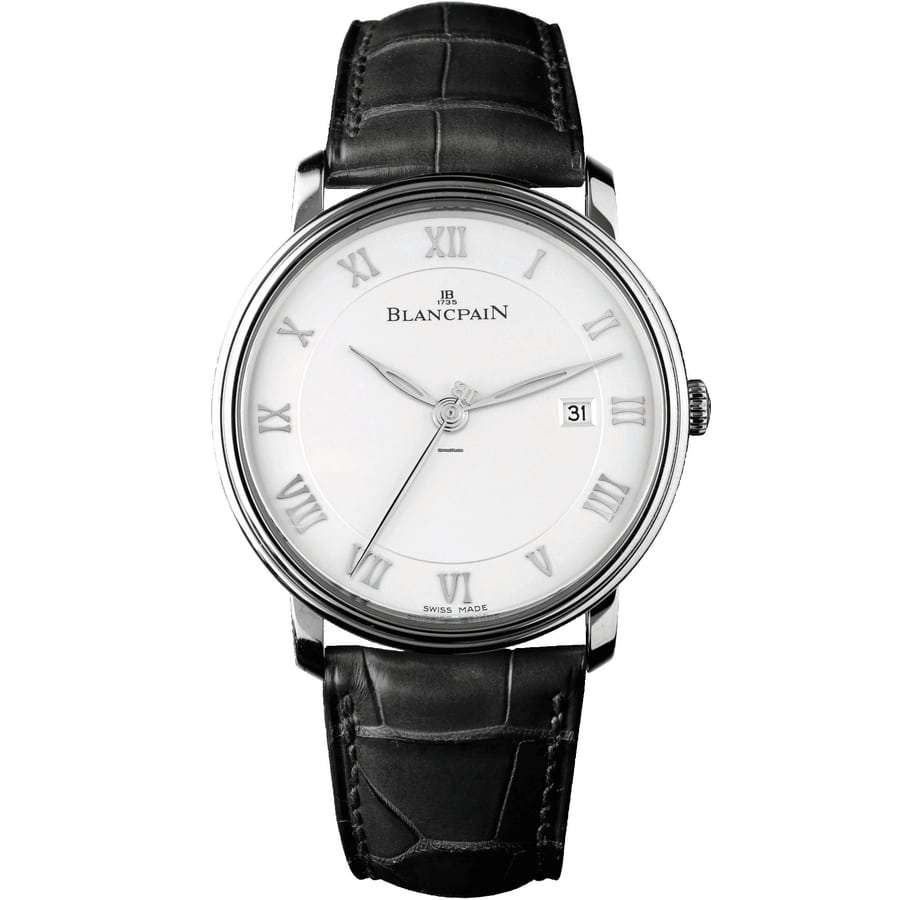 Blancpain Villeret Ultra-Slim 6651-1127-55B Stainless Steel with Black Leather Watch