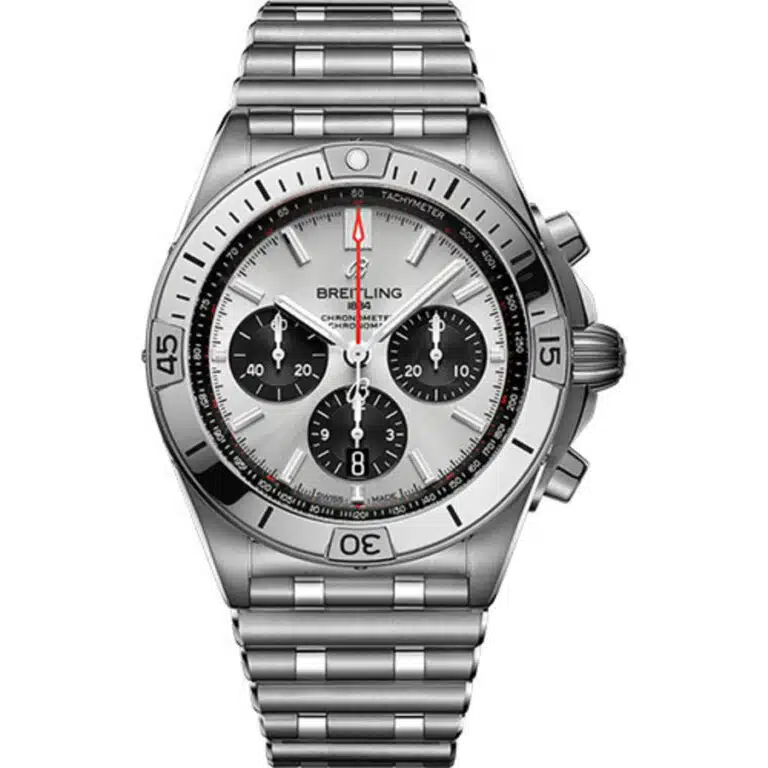 Breitling Chronomat B01 42mm AB0134101G1A1 Stainless Steel Watch Silver Dial