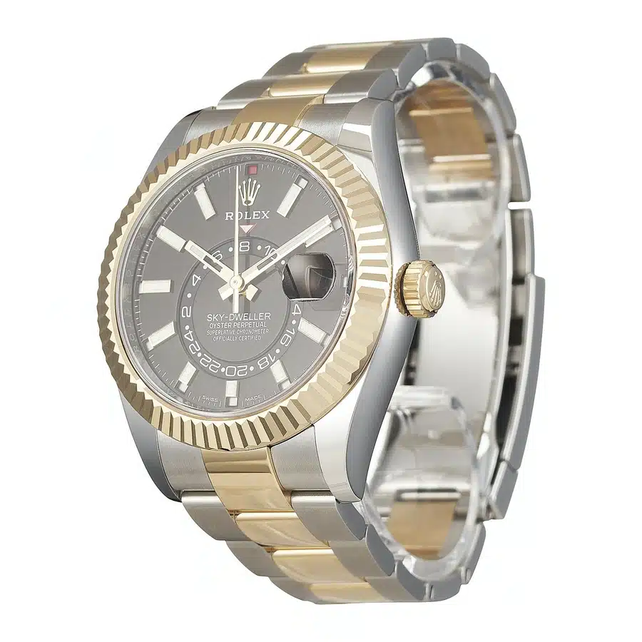 Rolex Sky-Dweller 326933-0002 Stainless Steel Yellow Gold with Black Dial Watch – image 3