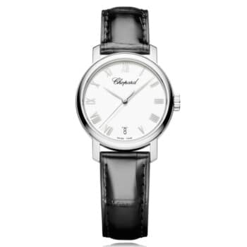 Chopard Classic Black 124200-1001 White Gold with Black Leather Watch