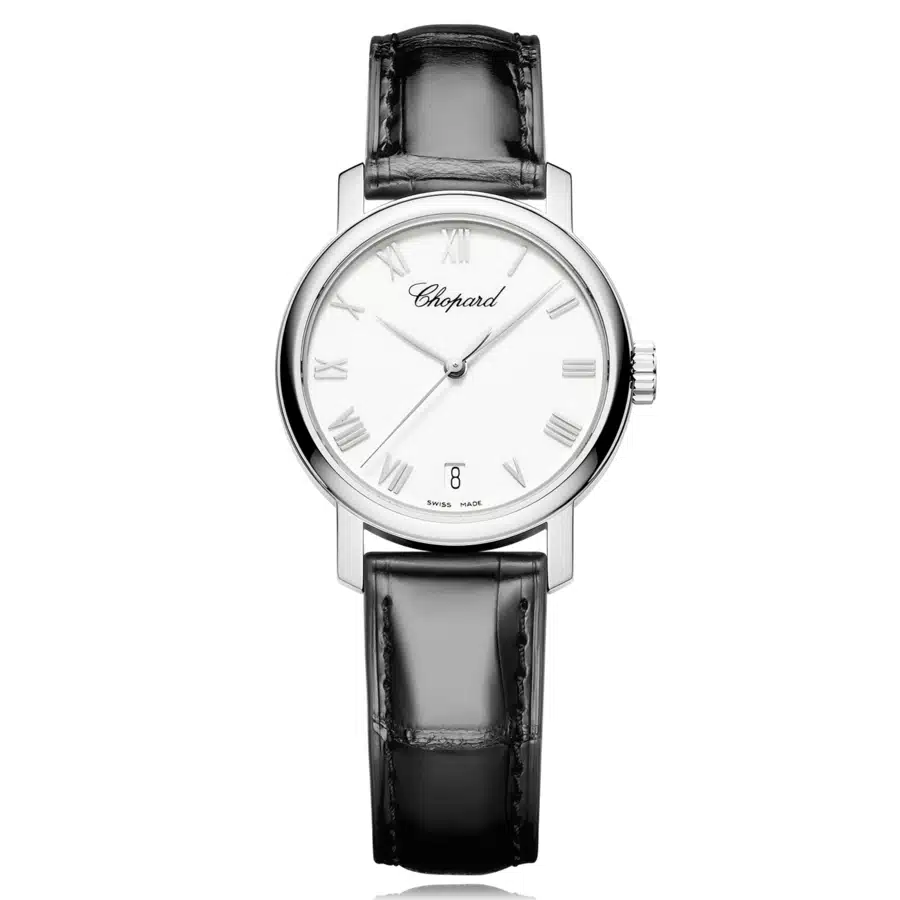 Chopard Classic Black 124200-1001 White Gold with Black Leather Watch