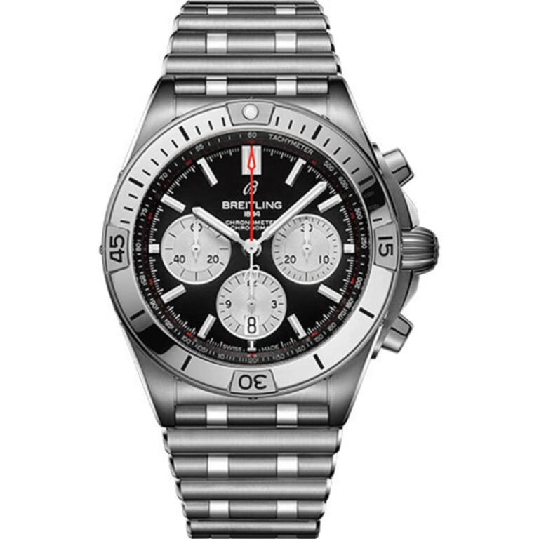Breitling Chronomat B01 42mm AB0134101B1A1 Stainless Steel Watch Black Dial 2024