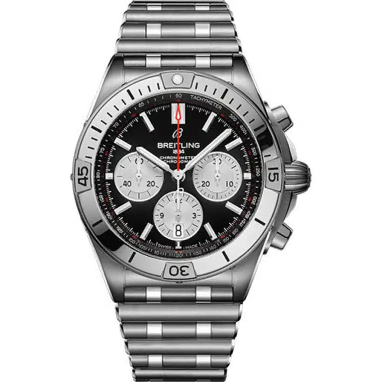 Breitling Chronomat B01 42mm AB0134101B1A1 Stainless Steel Watch Black Dial