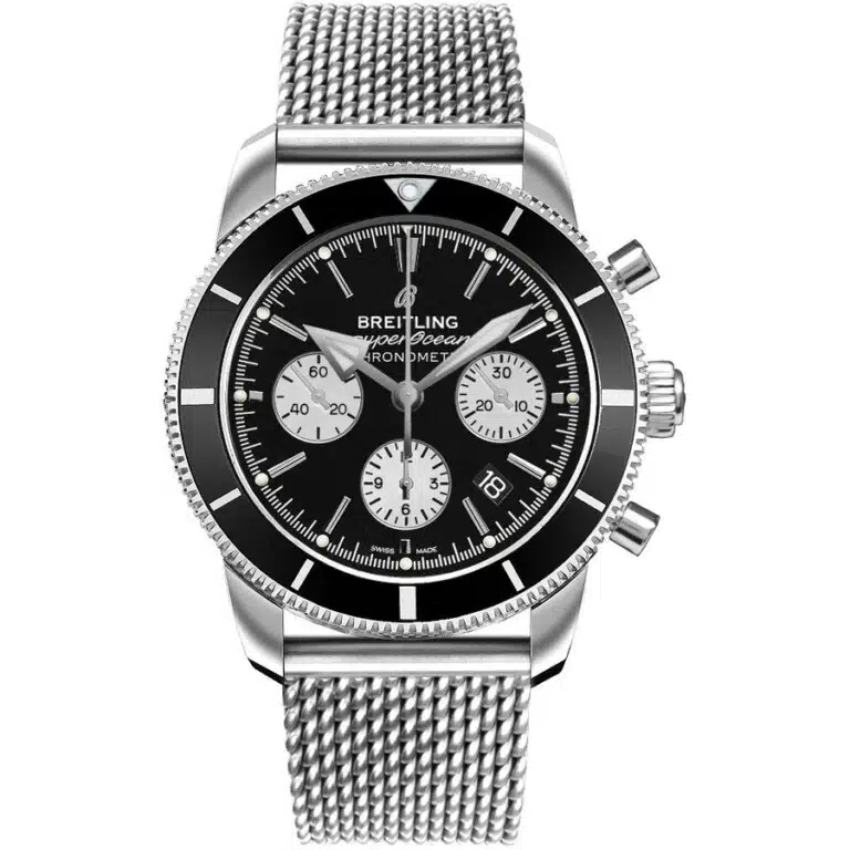 Breitling Superocean Héritage II B01 Chronograph AB0162121B1A1 Stainless Steel Watch Black Dial