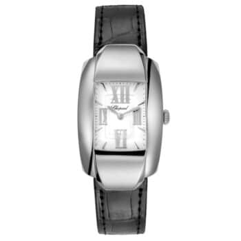 Chopard La Strada 419255/1001 White Gold With Black Leather Watch Silver Dial 2024